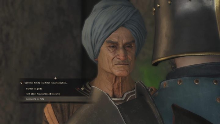 Ask the researchers at Hikmets lab to testify (theyll be happy to if you let them go) - GreedFall: The Trial - walkthrough - In the Name of Science - GreedFall Guide