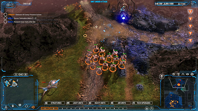 At the last resource deposit, you find another Mother Goo [5] - Mission 6 - The Headwaters - Human campaign - Grey Goo - Game Guide and Walkthrough