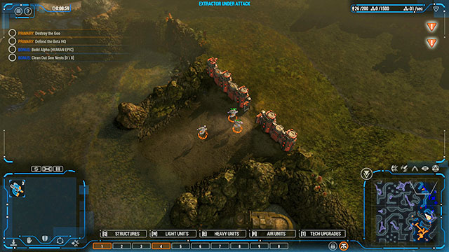 While expanding the base, try to seize deposits, to the North of the Core, as soon as possible [3][4][5] - Mission 10 - The Terminal - Human campaign - Grey Goo - Game Guide and Walkthrough