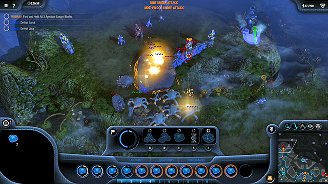 After you get into the base, ignore the fortifications to the East - Mission 15 - The Aperture Device - Goo campaign - Grey Goo - Game Guide and Walkthrough