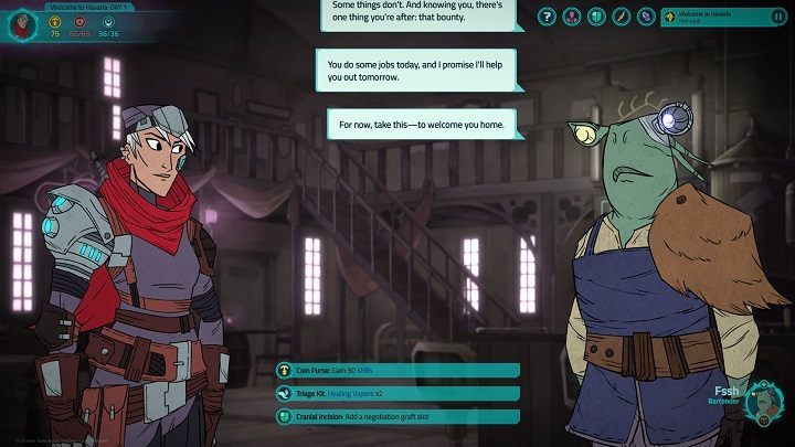 Example of starters: 50 gold, 2 single-use cards and an additional slot in the armor for the item. - 10 Key Starting Tips to Griftlands - Gameplay - Griftlands Guide