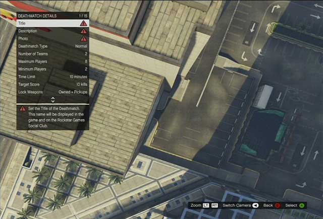 Deathmatch details - GTA Online: Deathmatch Creator - GTA Online Creator - GTA Online Guide