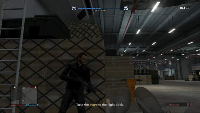 Use cover and, if you are short of health, blind-shoot - GTA Online Heists: Heist 3, Humane Raid - Heists (DLC) - GTA Online Guide