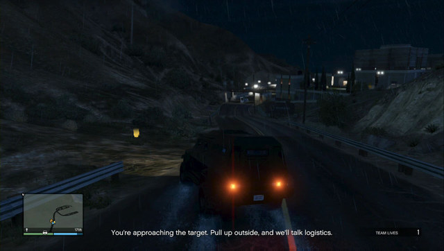 Park the car in the marked area and get ready for some action - GTA Online Heists: Heist 3, Humane Raid - Heists (DLC) - GTA Online Guide