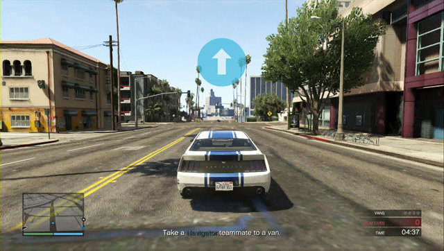 Blue arrows navigate you along the way - GTA Online Heists: Heist 5, Pacific Standard - Heists (DLC) - GTA Online Guide
