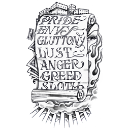 Seven Deadly Sins tattoo - GTA Online: Awards | Beginners Guide - Beginners Guide - GTA Online Guide