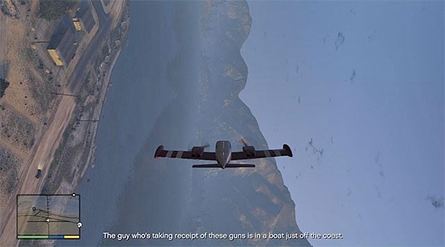 After the successful take-off, hide the gear and throw off the last one of the bikers - GTA 5: Nervous Ron walkthrough - Main missions - GTA 5 Guide