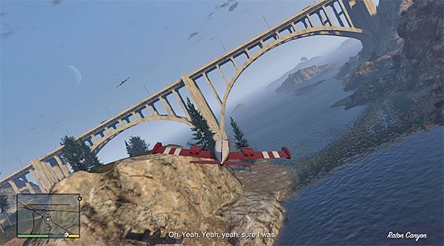 Try to fly under all of the bridges that you pass by - GTA 5: Nervous Ron walkthrough - Main missions - GTA 5 Guide