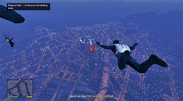 After you regain control over Michael, get into the chopper (Maverick) and fly it to the West - GTA 5: The Bureau Raid, Roof Entry variant walkthrough - Main missions - GTA 5 Guide