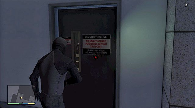 Wait for the team members to gain access inside the skyscraper - GTA 5: The Bureau Raid, Roof Entry variant walkthrough - Main missions - GTA 5 Guide