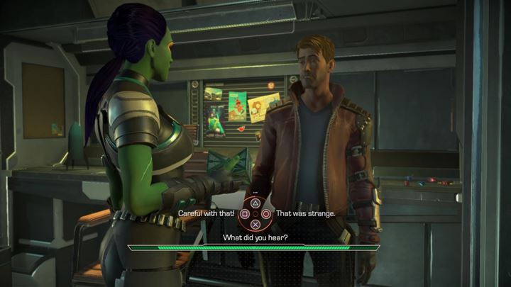 Youll return to the present day events in a short moment - Marvels Guardians of the Galaxy: Flashback - car scene - Marvels Guardians of the Galaxy: Episode 1 - Tangled Up in Blue - Marvels Guardians of the Galaxy: The Telltale Series Game Guide