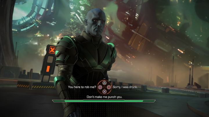 The transaction goes through despite the state of the body, while the team ends up with a suitcase full of money - Marvels Guardians of the Galaxy: Handing the body over to the Collector - Marvels Guardians of the Galaxy: Episode 1 - Tangled Up in Blue - Marvels Guardians of the Galaxy: The Telltale Series Game Guide