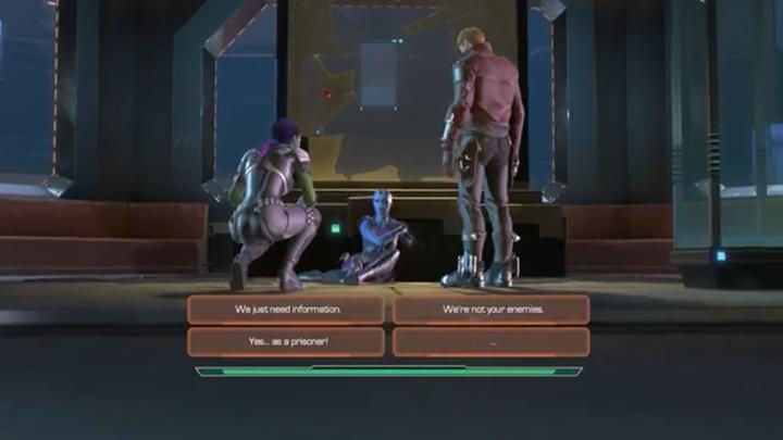 After returning to the ship with a prisoner, talk to Gamora - Marvels Guardians of the Galaxy: Chapter 4 - Too Fast For Love - Marvels Guardians of the Galaxy: Episode 2 - Under Pressure - Marvels Guardians of the Galaxy: The Telltale Series Game Guide