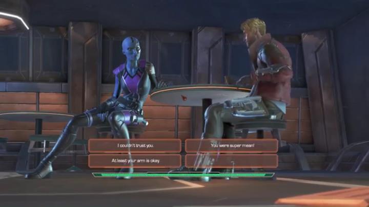 Go to Nebula and talk to her - Marvels Guardians of the Galaxy: Chapter 5 - Blood on the Tracks - Marvels Guardians of the Galaxy: Episode 3 - More Than a Feeling - Marvels Guardians of the Galaxy: The Telltale Series Game Guide
