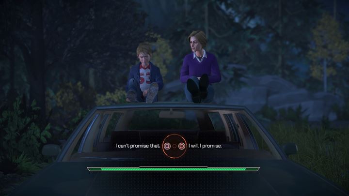 This choice appears at the end of the first flashback - Marvels Guardians of the Galaxy: Important choices Tangled Up in Blue - Marvels Guardians of the Galaxy: Episode 1 - Tangled Up in Blue - Marvels Guardians of the Galaxy: The Telltale Series Game Guide