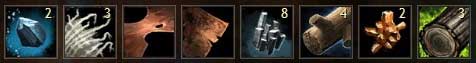All materials above were gained by the salvage kit. - Materials - salvaging the materials - Crafting - Guild Wars 2 - Game Guide and Walkthrough