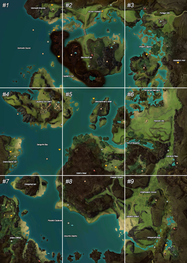 1 - Bloodtide Coast - Maps - Guild Wars 2 - Game Guide and Walkthrough