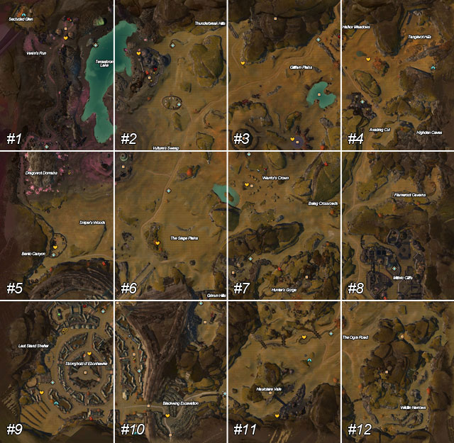 1 - Fields of Ruin - Maps - Guild Wars 2 - Game Guide and Walkthrough