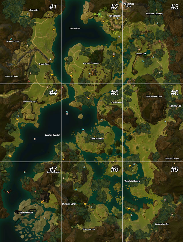 1 - Sparkfly Fen - Maps - Guild Wars 2 - Game Guide and Walkthrough