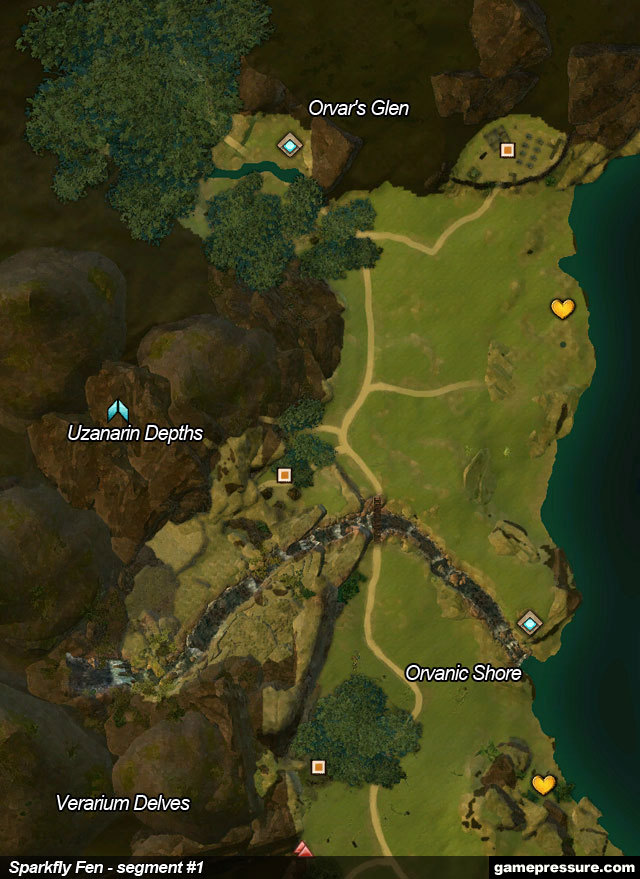 2 - Sparkfly Fen - Maps - Guild Wars 2 - Game Guide and Walkthrough