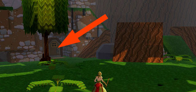 Shop with the first mini-bomb - Checkpoint 1-2 - World 1 - Zone 2 (Dark Woods) - Guild Wars 2: Super Adventure Box - Game Guide and Walkthrough