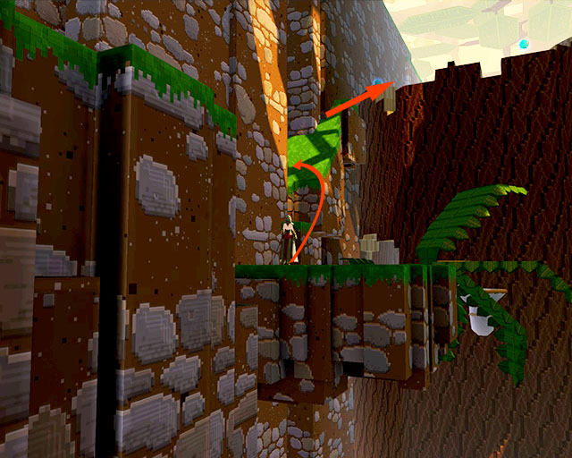 6 Baubles on top of big tree trunk - Checkpoint 2-3 - World 1 - Zone 2 (Dark Woods) - Guild Wars 2: Super Adventure Box - Game Guide and Walkthrough