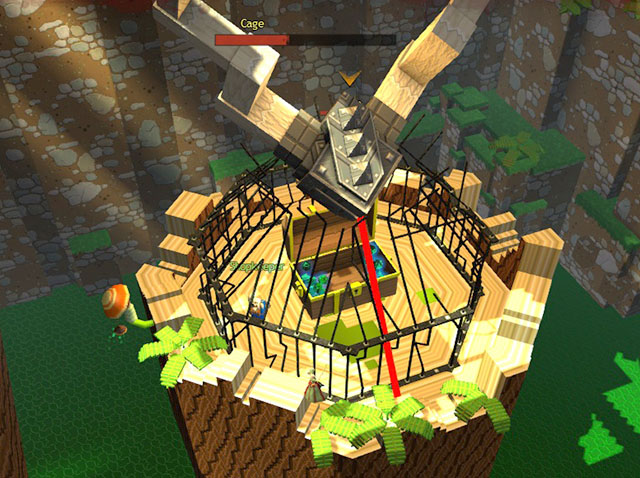 Boss in Zone 2 - Shortcut and go back: Checkpoint 4-3 - World 1 - Zone 2 (Dark Woods) - Guild Wars 2: Super Adventure Box - Game Guide and Walkthrough