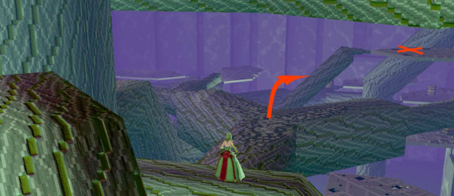 Path to the slanted branch with single Bauble - Checkpoint 1-2 - World 1 - Zone 3 (Kingdom of Fungus) - Guild Wars 2: Super Adventure Box - Game Guide and Walkthrough