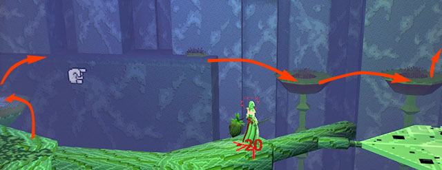 Series of jumps to the chest - Checkpoint 1-2 - World 1 - Zone 3 (Kingdom of Fungus) - Guild Wars 2: Super Adventure Box - Game Guide and Walkthrough