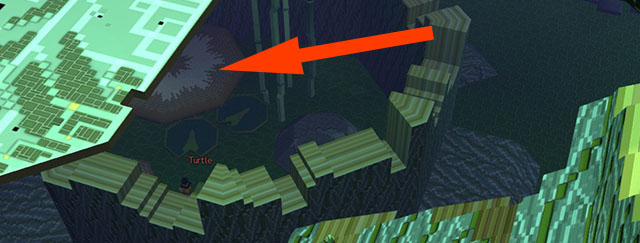 Another Bauble hidden in tree trunk - Checkpoint 3-4 - World 1 - Zone 3 (Kingdom of Fungus) - Guild Wars 2: Super Adventure Box - Game Guide and Walkthrough