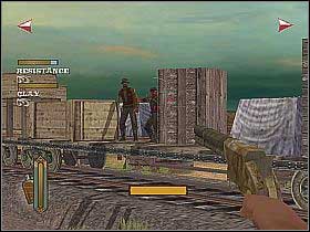 Get on the horse and move behind Clay - Ambush the Train - Main Missions - GUN - Game Guide and Walkthrough