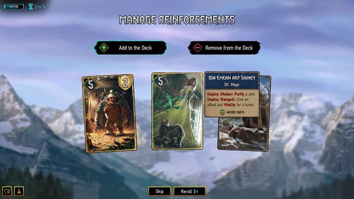 After winning a duel with a regular opponent, you will be able to decide whether you want to add a random card to your deck or remove a card - Gwen Rogue Mage: Deck - how to strengthen it? - FAQ - Gwent Rogue Mage Guide