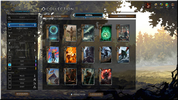 Epic cards have a purple square and are very rare - Gwent The Witcher Card Game: Card Rarity - Gwent The Witcher Card Game: Card Types - Gwent: The Witcher Card Game Guide