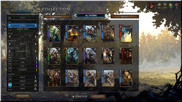 Siege units are deployed to the third row in the rear of the army and can be recognized by the catapult icon - Gwent The Witcher Card Game: Positions of Cards - Gwent The Witcher Card Game: Card Types - Gwent: The Witcher Card Game Guide