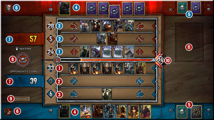 1 - Gwent The Witcher Card Game: User Interface - Gwent The Witcher Card Game: Gameplay Basics - Gwent: The Witcher Card Game Guide