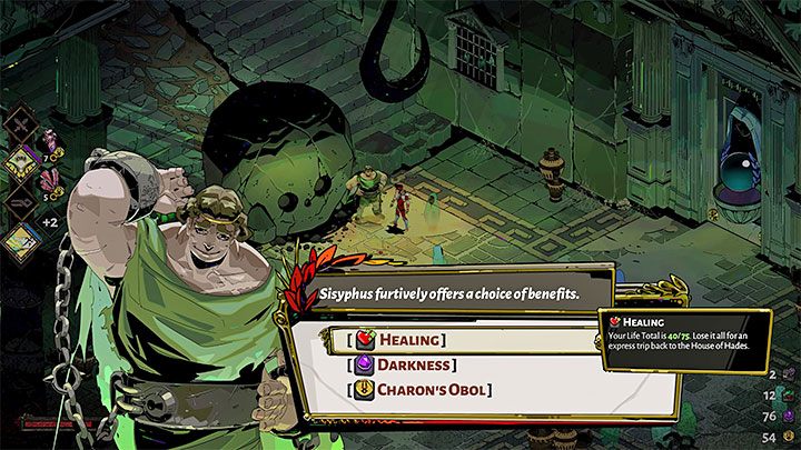 Health point renewal options can also be linked to meetings with special NPCs, e - Hades: Wounds - how to heal them? - FAQ - Hades Guide