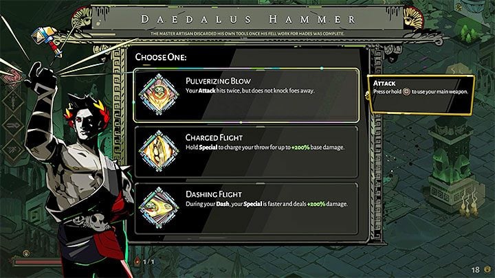 You can upgrade your weapons during the runs - Hades: Weapons and how to use them - In-game weapons - Hades Guide