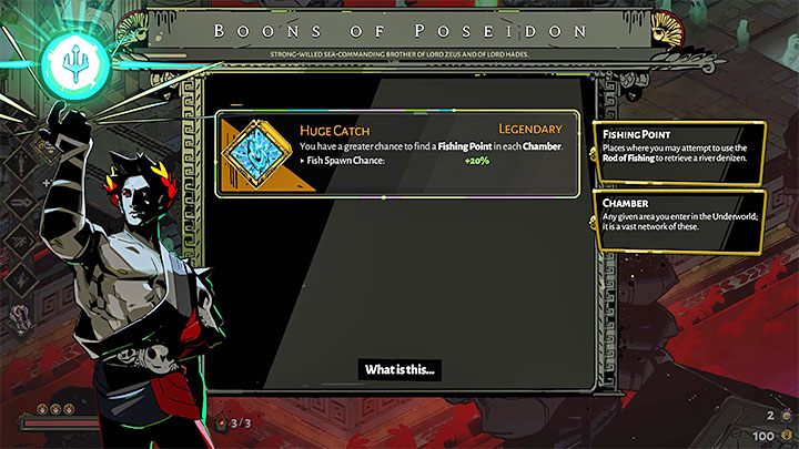 During the game you can also look for fishing-related gifts - Hades: Fishing - how to unlock? - FAQ - Hades Guide