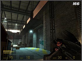 Jump down and run along the train, getting rid of the mines on your way - Exit 17 | Walkthrough - Walkthrough - Half-Life 2: Episode One Game Guide & Walkthrough