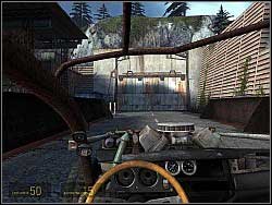 Climb up the ladder to get to the control room and push the lever - Freeman Pontifex p. IV - Walkthrough - Half-Life 2: Episode Two Game Guide & Walkthrough