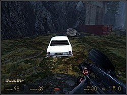 You will have to get to a ladder next to the red container - Freeman Pontifex p. IV - Walkthrough - Half-Life 2: Episode Two Game Guide & Walkthrough