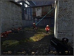When you get to the other side, kill the zombies and climb up the ladder - Freeman Pontifex p. IV - Walkthrough - Half-Life 2: Episode Two Game Guide & Walkthrough