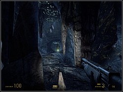 When you do this, head towards the illuminated tunnel (A) - This Vortal Coil p. IV - Walkthrough - Half-Life 2: Episode Two Game Guide & Walkthrough