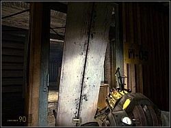 Go inside and head towards the red door - Walkthrough - To the White Forest p. I - Walkthrough - Half-Life 2: Episode Two Game Guide & Walkthrough