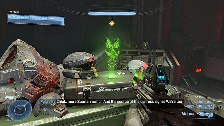 You will find this gadget in the main mission called The Tower after you reach the Spartan's helmet - Halo Infinite: Upgrades - new gadgets - Basics - Halo Infinite Guide