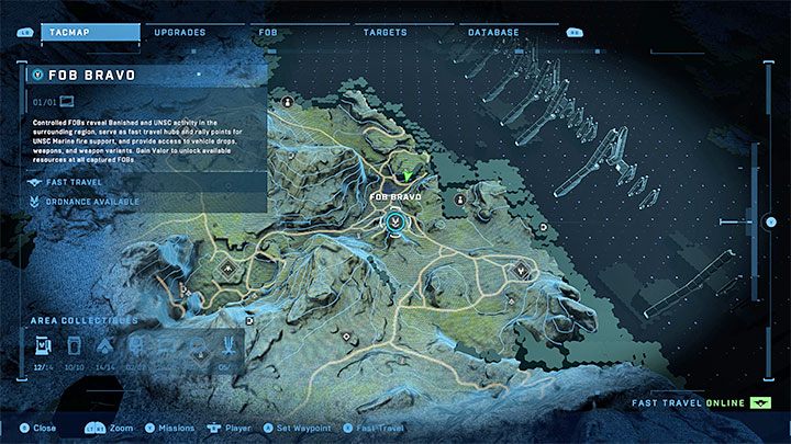 The Zeta Halo map features many different icons symbolizing missions, activities and collectibles - Halo Infinite: Exploring the world - Basics - Halo Infinite Guide