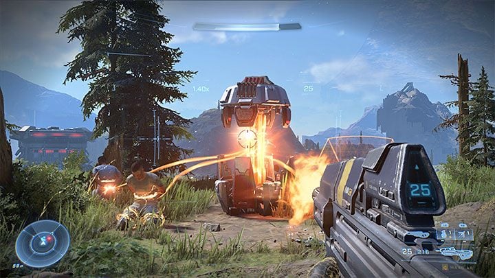 Master Chief has to travel through the world alone by default (Halo Infinite didn't feature co-op on release, with it being announced to be patched in later) - Halo Infinite: Exploring the world - Basics - Halo Infinite Guide