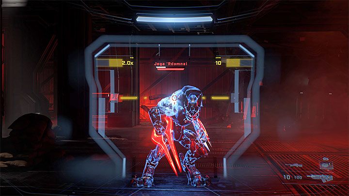 Jega 'Rdomnai uses Elite Bloodblades and thus fights in melee - Halo Infinite: Jega Rdomnai - boss, how to defeat? - Bosses - Halo Infinite Guide