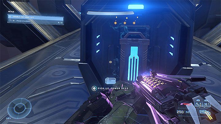The new task is to power 3 crucibles through finding and delivering 3 power seeds - Halo Infinite: Nexus - walkthrough - Main missions - Halo Infinite Guide