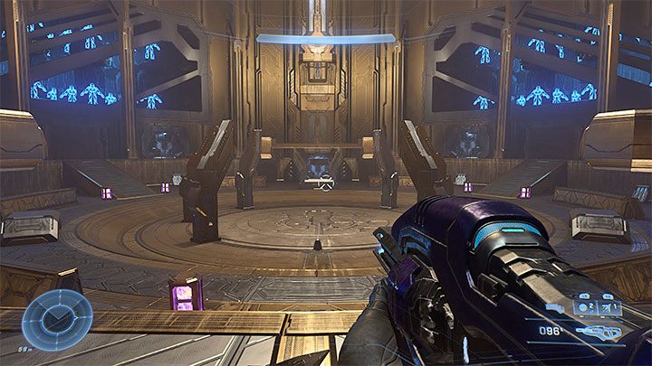 You will eventually enter the large circular room from the screenshot above - Halo Infinite: Silent Auditorium - walkthrough - Main missions - Halo Infinite Guide